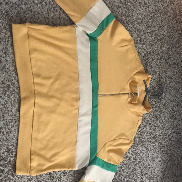 Yellow Quarter Zip Sweater - Picture 4 of 4